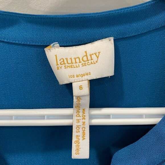 Laundry By Shelli Segal Belted long Sleeves Dress - Picture 4 of 10